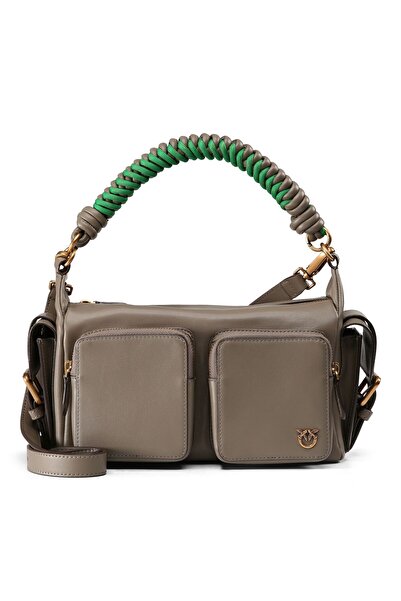 PİNKO Cargo Schultertasche Leder 31 cm