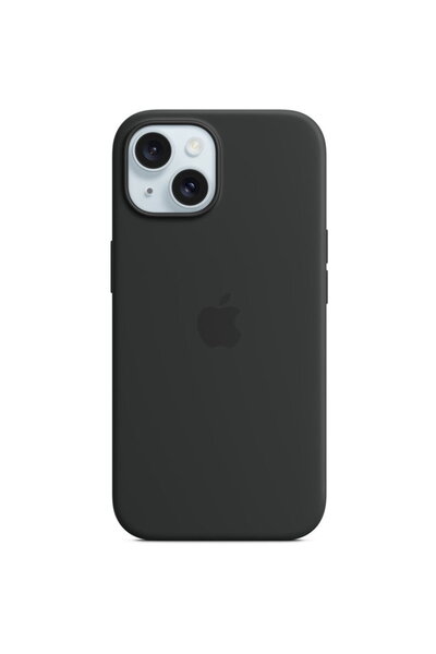 Apple Silicone Case with MagSafe for iPhone 15, Black