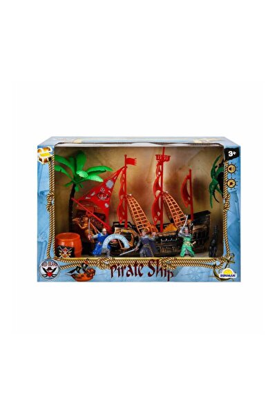 NW NessiWorld 1002010 Sesli ve Işıklı Korsan Gemisi Oyun Seti -Sunman