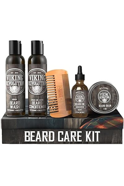 viking revolution - Set de îngrijire a bărbii pentru bărbați - calmează mâncă...