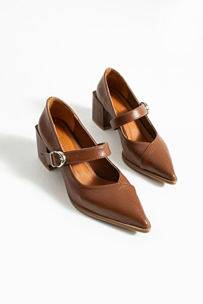 RevanStep حذاء نسائي بكعب عالٍ ومقدمة مدببة - نعل داخلي من الجلد الطبيعي بكعب...