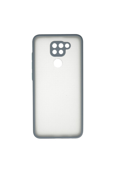 NewFace غطاء حماية سيليكون مونتريال لهاتف Xiaomi Redmi Note 9 - رمادي