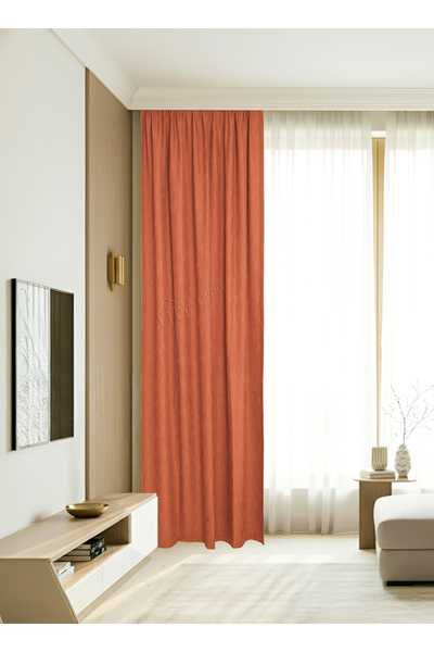 cheap's home Linen Look Slub Textured Modern Shimmering Background Curtain - ...