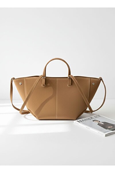 Handley Geantă de umăr pentru femei, din piele întoarsă