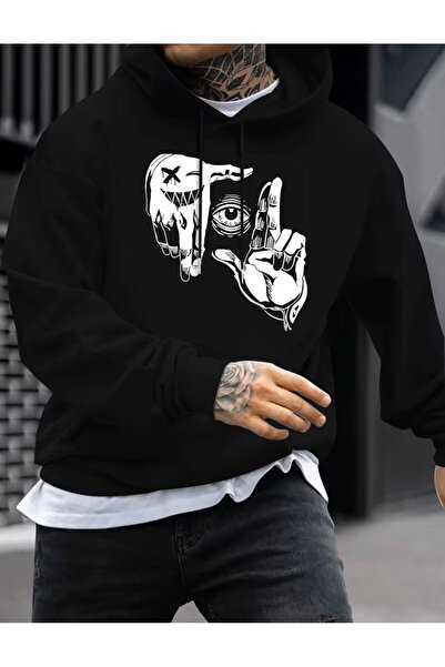 LELVANİ Hanorac cu buzunare și model în ochiuri tricou