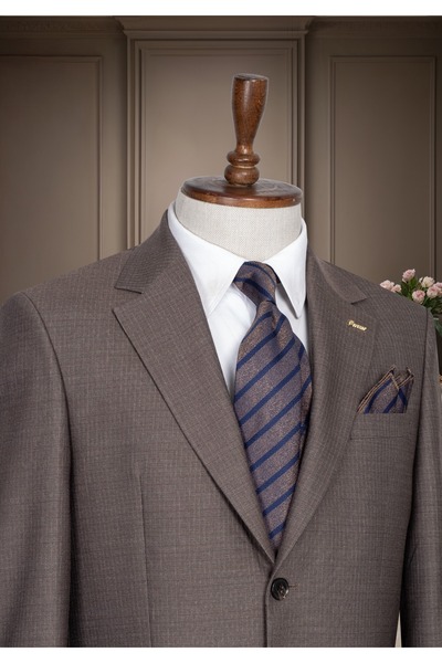 ilayda emir Regular Fit, Blazer, Swallow Tail Collar, Two Buttons, Striped, M...