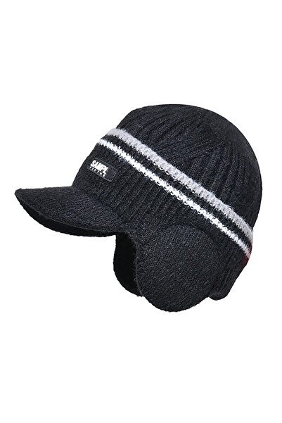 EFAYN.RO Caciula barbati, model cu cozoroc si acoperitori pentru urechi, stan...