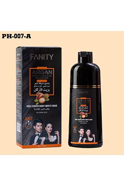 fanity شامبو صبغه الشعر اسود خلال8 دقايق