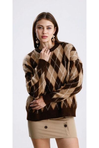 MODA BORSASI PULOVER TRICOTAT CU GULER BICICLETA CU MODEL BACLAVALA