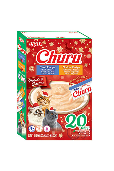 PisiMall Churu Holiday Edition, pui și ton, recompense fără cereale pentru pi...