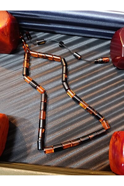 Anemore Collection سبحة من العنبر الناري مصنوعة يدويًا من إركان تشوبوكو