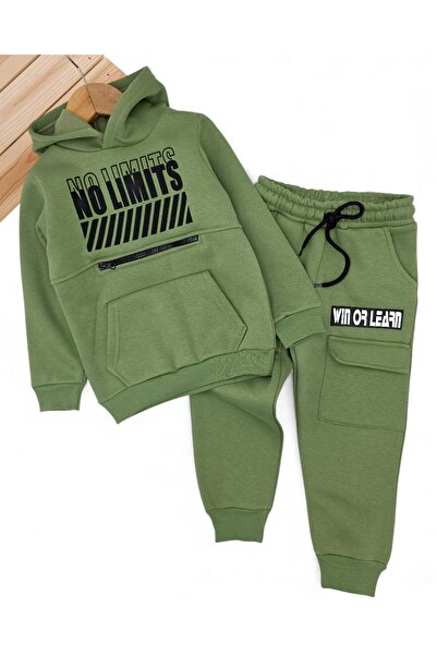 Egelite Set de trening pentru băieți NO LIMITS cu imprimeu Winter 3 Thread Ş cu căptușeală din fleece Winter