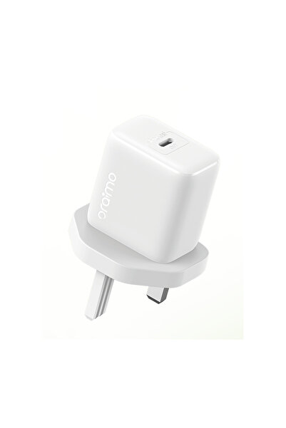 oraimo شاحن حائط بمنفذ USB-C بقوة 20 واط مع كابل - أبيض