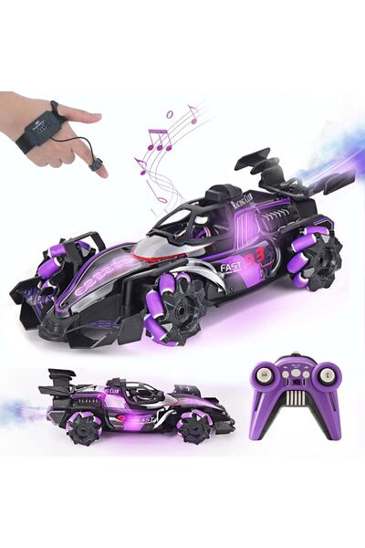 Sthxyfaith سيارة بتحكم عن بعد تستشعر الإيماءات، سيارة F1 RC Stunt Car بمقياس ...