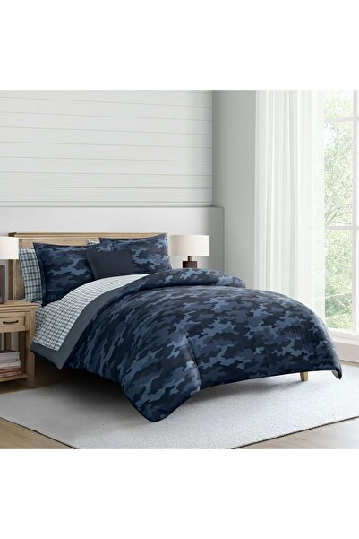 Orange Bed & Bath Camo Leon | 8-Piece Single Duvet Set