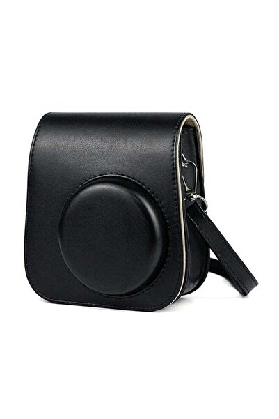 ozone حقيبة كاميرا فورية مع حزام لكاميرا فوجي فيلم إنستاكس ميني 11، لون أسود