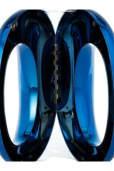 london Rag Women Acrylic Metallic Clutch Bag in Blue