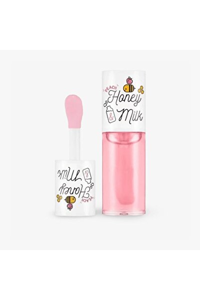 M&L Beauty زيت شفاه بالعسل والحليب بنكهة الخوخ لترطيب عميق ولمعان – 5 جم