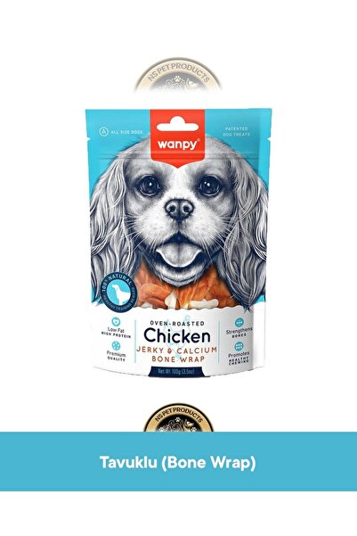Wanpy Kalsiyumlu Gerçek Tavuk Köpek Ödül Maması 100 gr