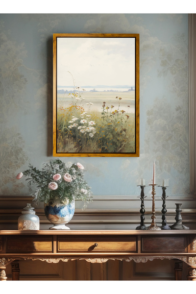 ALAYRA International لوحة جدارية قماشية جميلة بإطار خشبي مصمم خصيصًا – 30 × 4...