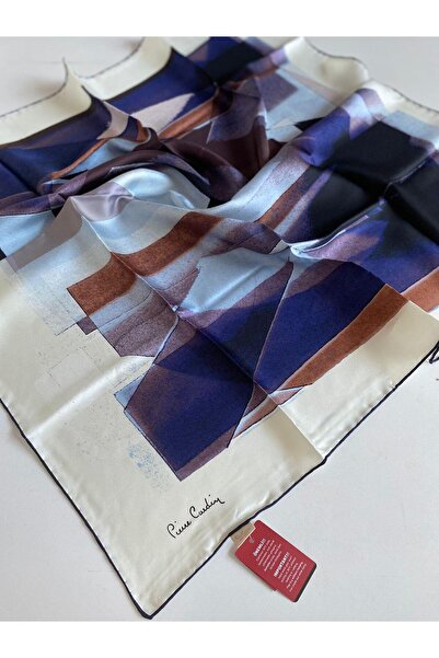 Pierre Cardin Tivil Silk Scarf 8340438 - 921 Cream Mixed Pattern