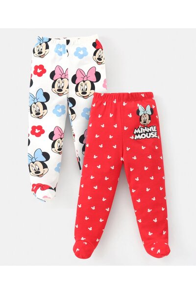 Babyhug Disney جوارب قطنية محبوكة للأطفال مزودة برسومات ميني ماوس، عبوة من قط...