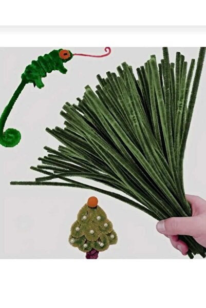 Şönil Dünyası 50 adet Şönil, Eğitici Şönil, Tüylü Tel, Peluş Tel, kadife şöni...