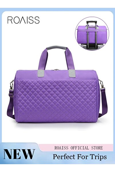 ROAISS حقيبة سفر للجنسين عالية الجودة، سعة كبيرة، خفيفة الوزن، مقاومة للماء، ...