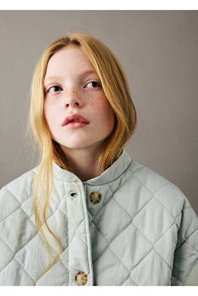 MANGO Kids Düğmeli kapitone ceket