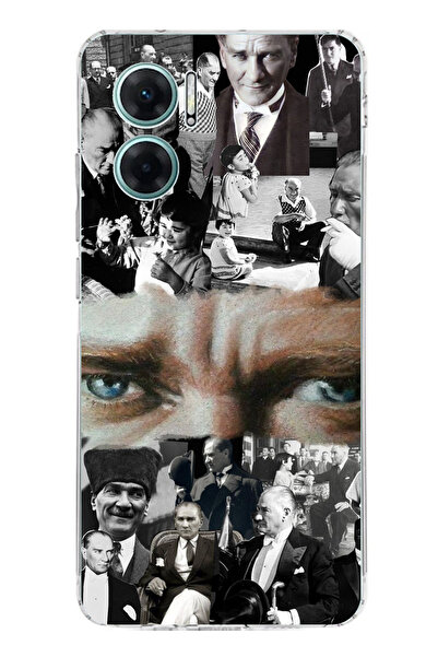 TechTree حافظة سيليكون متوافقة مع هاتف Redmi Note 11E من أتاتورك ملونة على شك...