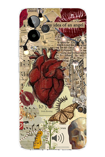 TechTree حافظة سيليكون متوافقة مع GM 24 PRO من Vampire Diaries Vintage مطبوع