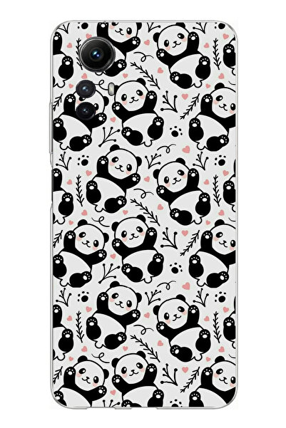 TechTree حافظة سيليكون متوافقة مع هاتف Redmi Note 12S من Little Pandas مطبوع