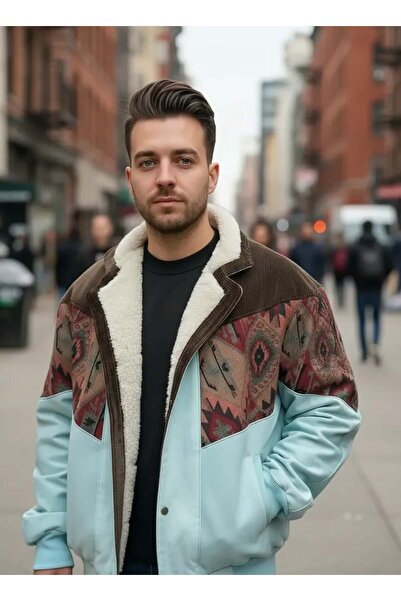 CANMODA (7688) Jachetă unisex supradimensionată în stil Aztec, compatibilă cu...