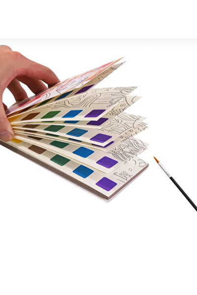 TOUCH SKETC Su Boyama Kitabı – 20 Sayfa | 5 Farklı Model | Kolay Koparılabilir