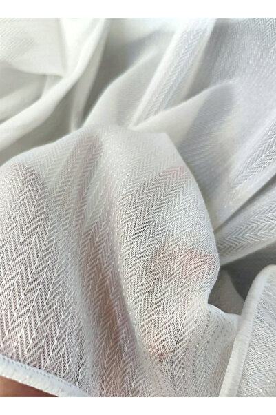 Vooralles Eerliefdevol 1/2 Seyrek Pile 3310 Balık Sırtı Armür Dökümlü Beyaz D...