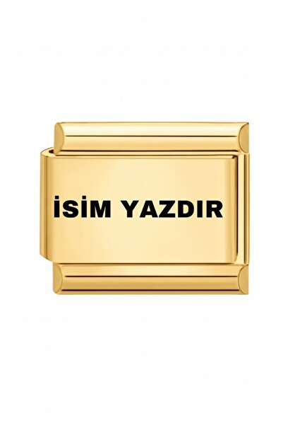 Heryerden Kişiselleştirilebilir Dilediğini Yazdır Çelik Italyan Charm Bilekli...