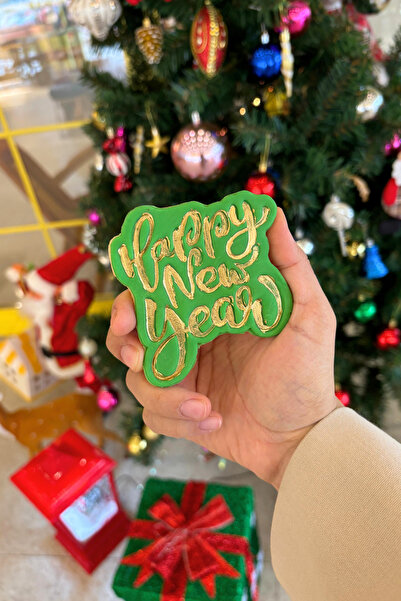 CESTOPİENO Happy New Year Dough Sculpting / Cookie, Ceramic, Polymer Clay, Play Dough 9X9 cm