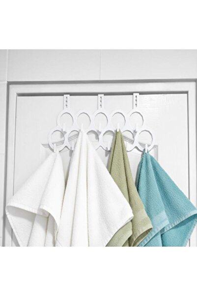 Tanemce حامل مناشف عملي للحمام، 11 فتحة خلف الباب للمطبخ، منظم تعليق داخل الخ...