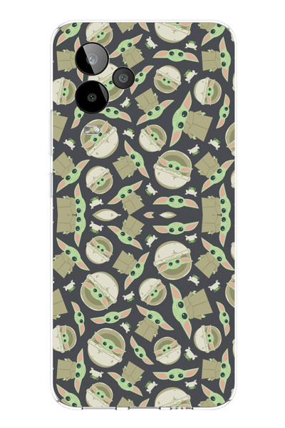 TechTree غطاء سيليكون مطبوع متوافق مع تطبيق GM 24 PRO من Little Yodas Wallpaper