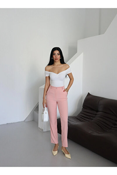 SHEVOLA Kadın Klasik Dar Paça Bilek Boy Havuç Pantolon