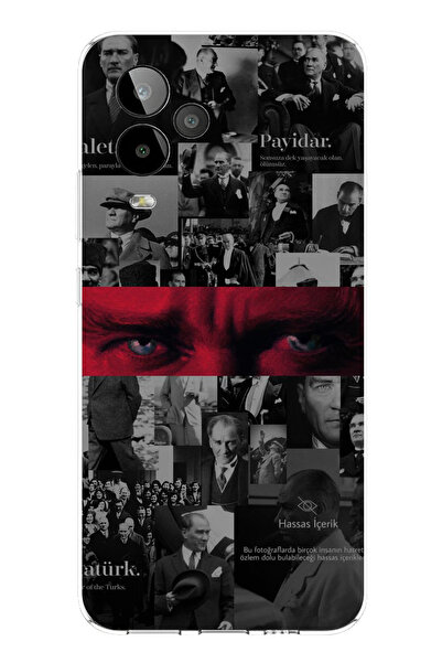 TechTree حافظة سيليكون متوافقة مع تصميم أتاتورك آيز مطبوع من جي إم 24 برو