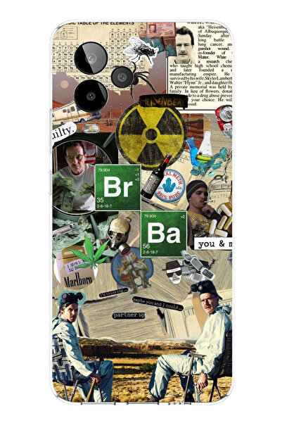 TechTree حافظة سيليكون متوافقة مع GM 24 PRO من Breaking Bad Collage مطبوع