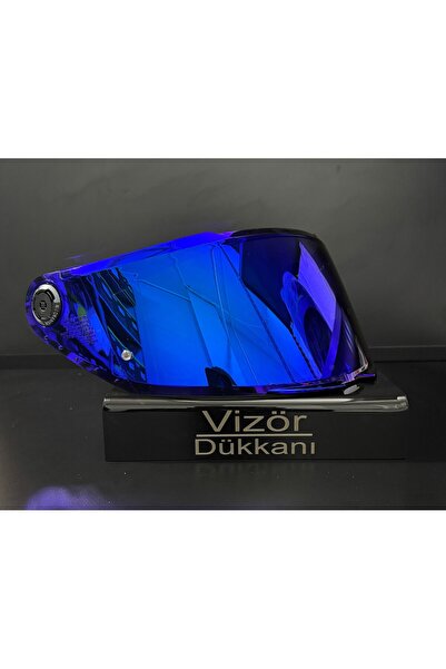 vizör dükkanı MT V28B MAVİ VİZÖR THUNDER 4,STİNGER 2 UYUMLU