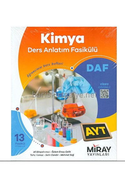 Miray Yayınları Miray 2026 AYT Kimya DAF Ders Anlatım Fasikülleri Güncel Baskı