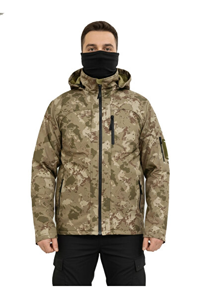 Mysia Outdoor TSK PİYADE KAMUFLAJ SOFT SHELL MONT ÇİFT KAT POLARLI