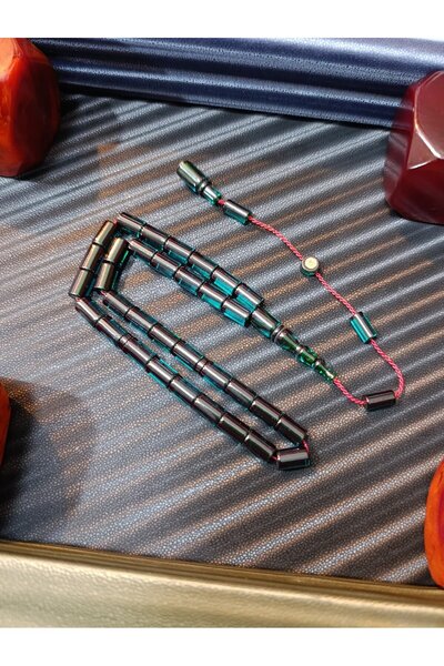 Anemore Collection سبحة من العنبر الناري مصنوعة يدويًا من إركان تشوبوكو