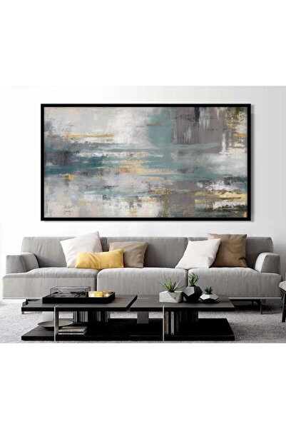 designadv Abstract wall art - silver frame