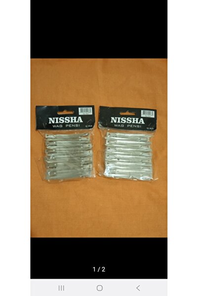 Nissha BÜYÜK BOY 12 Lİ METAL SAÇ PENSİ (2 ADET)