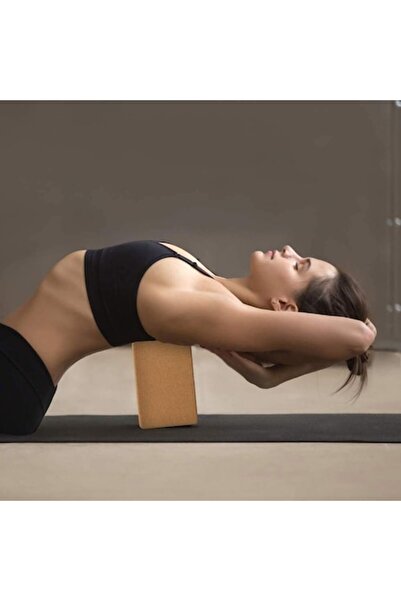 Vervo.ro -friendly Cork Yoga Brick 22.8x14x7.5cm — Support for Yoga Poses, Non-slip, Lightweight, Durabl