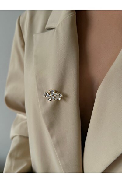 AYLAKAYA Zirkon Broş